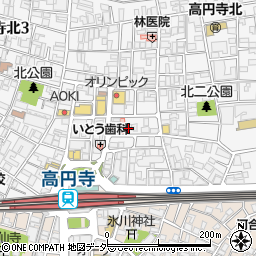 高円寺整形外科周辺の地図