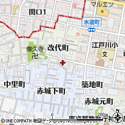 東京都新宿区改代町3周辺の地図