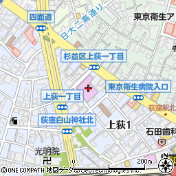 杉並公会堂周辺の地図