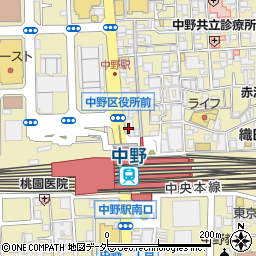 三井住友銀行中野支店周辺の地図