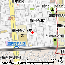 ｍｙｐｌａｎ高円寺北周辺の地図