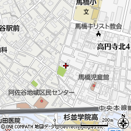 フローラ高円寺周辺の地図