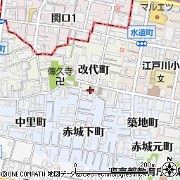 東京都新宿区改代町6周辺の地図