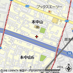 千葉県船橋市本中山5丁目4-5周辺の地図