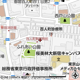 東京都新宿区百人町3丁目25-2周辺の地図