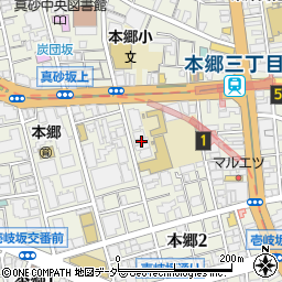 東京都文京区本郷2丁目38-5周辺の地図