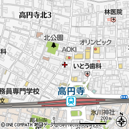 リーブル高円寺周辺の地図