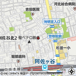 東京都杉並区阿佐谷北2丁目15-12周辺の地図
