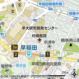 東京都新宿区早稲田町73周辺の地図