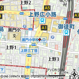 銀座アスタープティ　シーヌ上野周辺の地図
