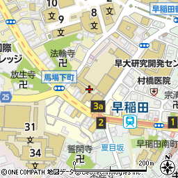 東京都新宿区馬場下町62周辺の地図