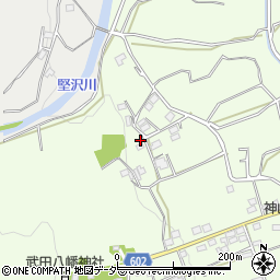 山梨県韮崎市神山町北宮地823周辺の地図