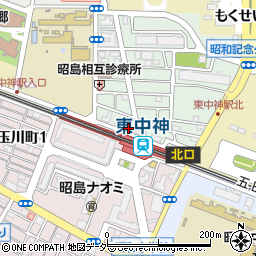 セブンイレブン東中神駅北口店周辺の地図