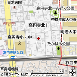 ハイツ高円寺周辺の地図