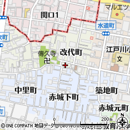 東京都新宿区改代町7周辺の地図