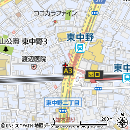 ファミリーマート東中野ギンザ通り店周辺の地図