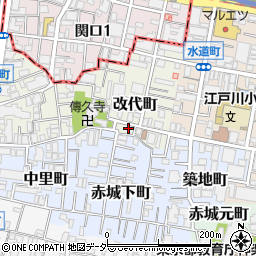 東京都新宿区改代町5周辺の地図