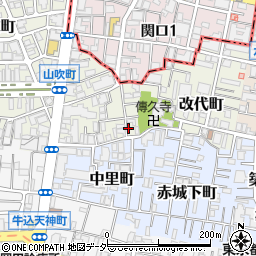 東京都新宿区山吹町307周辺の地図