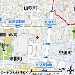 東京都新宿区山吹町15周辺の地図