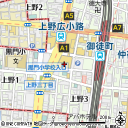 カルディコーヒーファーム　パルコヤ上野店周辺の地図