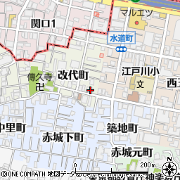 東京都新宿区改代町45周辺の地図