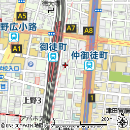 東京都台東区上野5丁目26-1周辺の地図