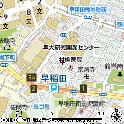 東京都新宿区早稲田町72周辺の地図