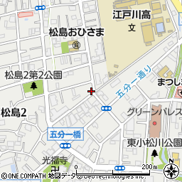 東京都江戸川区松島2丁目33-16周辺の地図