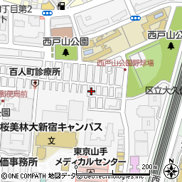 東京都新宿区百人町3丁目17-7周辺の地図