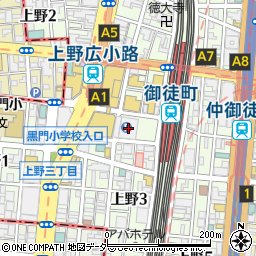 大丸松坂屋上野店パークプレイス２４周辺の地図