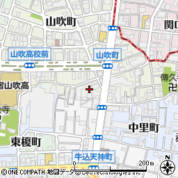 東京都新宿区山吹町12周辺の地図