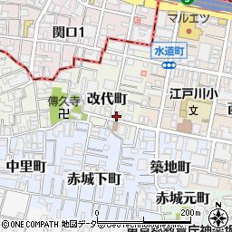 東京都新宿区改代町41周辺の地図