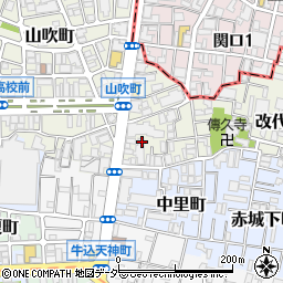 東京都新宿区山吹町5周辺の地図