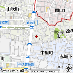 東京都新宿区山吹町5周辺の地図