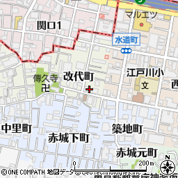 東京都新宿区改代町42周辺の地図