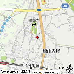 山梨県甲州市塩山赤尾475-1周辺の地図