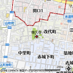 東京都新宿区改代町9周辺の地図