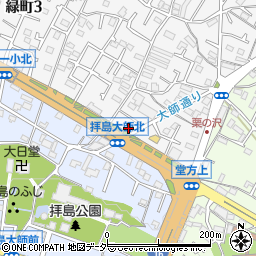 吉野家 １６号線昭島緑町店周辺の地図