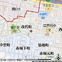東京都新宿区改代町43周辺の地図