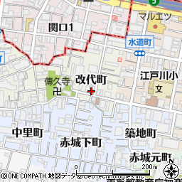 東京都新宿区改代町16周辺の地図