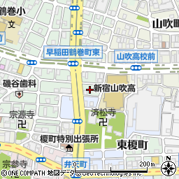 東京都新宿区早稲田鶴巻町546周辺の地図