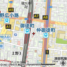 東京都台東区上野5丁目26-17周辺の地図