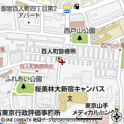東京都新宿区百人町3丁目15-1周辺の地図