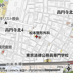 水・緑・木地　高円寺店周辺の地図