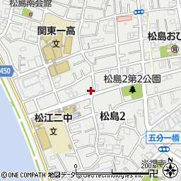 東京都江戸川区松島2丁目12-14周辺の地図