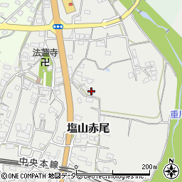 山梨県甲州市塩山赤尾161周辺の地図