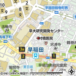 東京都新宿区早稲田町70-11周辺の地図