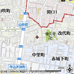 東京都新宿区山吹町302周辺の地図