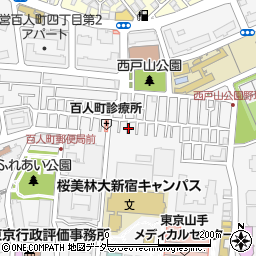 東京都新宿区百人町3丁目15周辺の地図