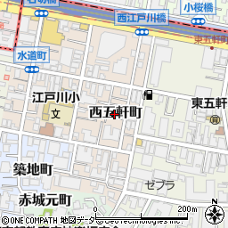 東京都新宿区西五軒町7-2周辺の地図